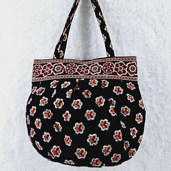 Vera Bradley Pirouette Retired Floral Shoulder Bag Purse - Picture 2 of 11